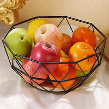 تحميل الصورة في عارض المعرض، Decorative Fruit Bowl - 26.0 cm Metal &amp; Wood Modern Fruit Bowl
