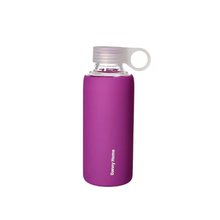 Load image into Gallery viewer, Bottles - Glass Bottle with Silicone Cover - 420 ml. Borosilicate Glass Bottle with Leakproof Lid
