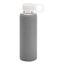 Load image into Gallery viewer, Bottles - Glass Bottle with Silicone Cover - 420 ml. Borosilicate Glass Bottle with Leakproof Lid
