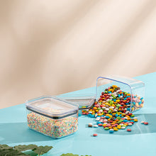 Load image into Gallery viewer, Food Storage Containers Set - Acrylic Sealed/Airtight Rectangular Food Jars Chef box - 1Lt.
