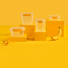 Load image into Gallery viewer, Food Storage Containers - Plastic Sealed Rectangular Set of 5 (400 - 800 - 1400 - 2300 - 4000 ml)
