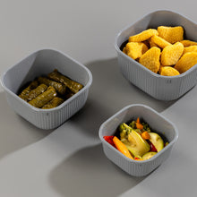 Load image into Gallery viewer, Food Storage Containers - MicroSafe Square stripe (1800 ml.) with Lid
