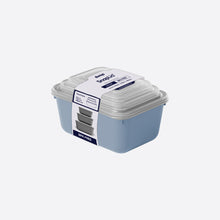 Load image into Gallery viewer, 3 Pcs Food Storage Containers Set (600, 1100 &amp; 1800 ml.) - MicroSafe Rectangular with Snap Lid
