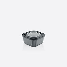 Load image into Gallery viewer, Food Storage Containers - MicroSafe Square stripe (600 ml.) with Lid
