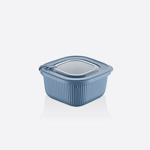 Load image into Gallery viewer, Food Storage Containers - MicroSafe Square stripe (1800 ml.) with Lid
