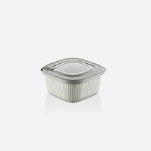 Load image into Gallery viewer, Food Storage Containers - MicroSafe Square stripe (1100 ml.) with Lid
