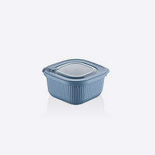Load image into Gallery viewer, Food Storage Containers - MicroSafe Square stripe (1100 ml.) with Lid
