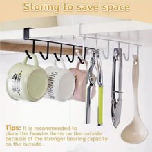 تحميل الصورة في عارض المعرض، Under Cabinet Hanging Storage Shelf Hook - Multipurpose Hook
