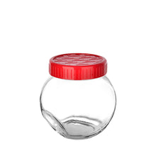Load image into Gallery viewer, Tilted Glass Jar Set - 3 x 750 ml. Glass Jar Set  With Lids
