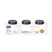 Load image into Gallery viewer, Tilted Glass Jar Set - 3 x 750 ml. Glass Jar Set  With Lids
