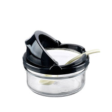 Load image into Gallery viewer, Glass Jar With Shutter &amp; Spoon - 420 ml. Glass Jar
