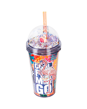 تحميل الصورة في عارض المعرض، Lively Glass Cup with Straw - 600 ml.

