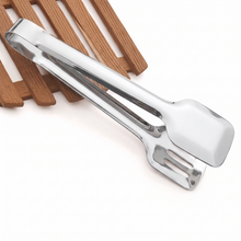 تحميل الصورة في عارض المعرض، 29cm Stainless Steel 2-in-1 Spatula Tongs | Slotted Fish Turner &amp; Steak Gripper - Silver
