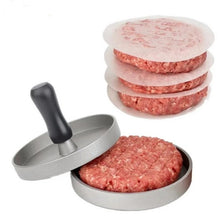 Load image into Gallery viewer, Burger Press with wooden handle - Aluminum Non-Stick Burger Press
