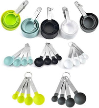 Load image into Gallery viewer, Measuring Cups &amp; Spoons - 8 Pcs stainless Steal Measuring Cups &amp; Spoons Set
