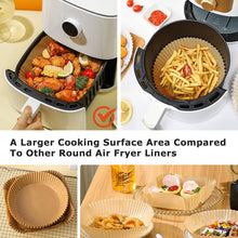 Load image into Gallery viewer, Air Fryer Disposable Paper Liners (20 x 20 cm) - 100 Square Non-Stick Disposable Air Fryer Paper
