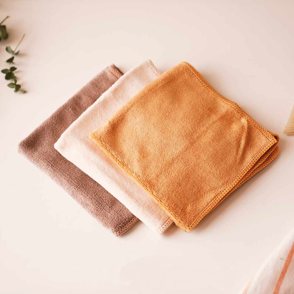 Towels - Microfiber For General Use - 3 Pcs Set-  29 cm X 29 cm