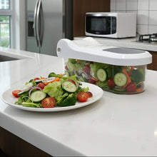 Load image into Gallery viewer, 3 Blades Vegetables Slicer | Professional Manual Chopper with fresh salad in kitchen setting.
