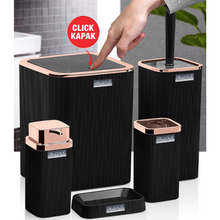 تحميل الصورة في عارض المعرض، Bathroom Accessories Set - 5 Pcs Decor Bathroom Set (Stella) - Copper Frame
