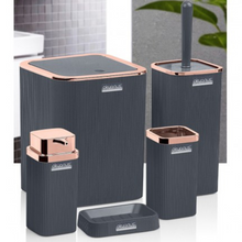 تحميل الصورة في عارض المعرض، Bathroom Accessories Set - 5 Pcs Decor Bathroom Set (Stella) - Copper Frame
