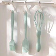 Load image into Gallery viewer, Spatulas/Utensils - Mini Non stick Silicone heat resistent Kitchen Set of 3 ( Oil Spreader - Whisk - Pastry Spreader )
