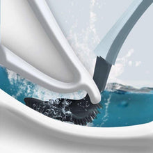 Load image into Gallery viewer, Flexible Silicone Toilet Brush with Holder
