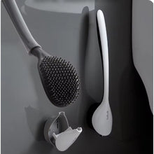 Load image into Gallery viewer, Flexible Silicone Toilet Brush with Holder
