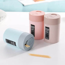 Load image into Gallery viewer, Creative dental toothpick holders in pastel colors, showcasing modern design and easy dispensing feature.
