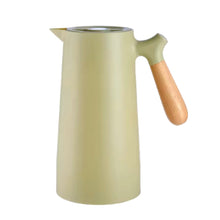 Load image into Gallery viewer, Glass-Insulated 1Lt. Thermo Jug with Wooden Handle
