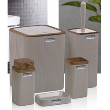 Load image into Gallery viewer, Bathroom Accessories Set - 5 Pcs Decor Bathroom Set (Stella) - Wooden Frame
