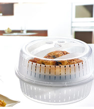 Load image into Gallery viewer, Plastic Microwave Food Cover/Lid - Microwave Plate Cover - Size 26 cm - BPA Free
