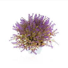 Load image into Gallery viewer, Artificial Wild Lavender Plant in Plastic Pot (15 x 15 x 18 cm)
