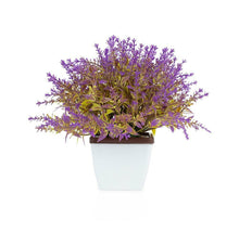 Load image into Gallery viewer, Artificial Wild Lavender Plant in Plastic Pot (15 x 15 x 18 cm)
