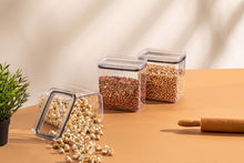 Load image into Gallery viewer, Food Storage Containers Set - Acrylic Sealed/Airtight Rectangular Food Jars Chef box - 2 lt.
