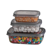 Load image into Gallery viewer, Food Storage Containers Set with Plastic Lid (3 Pcs - 1,200 ml., 670 ml., 400 ml.)
