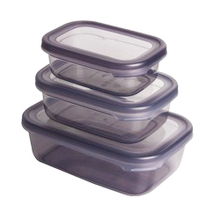 Load image into Gallery viewer, Food Storage Containers Set with Plastic Lid (3 Pcs - 1,200 ml., 670 ml., 400 ml.)
