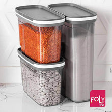 Load image into Gallery viewer, Food containers with lentils and beans in a kitchen display
