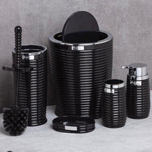 تحميل الصورة في عارض المعرض، Bathroom Accessories Set - 5 Pcs Decor Bathroom Set (Elegance) - Silver Frame
