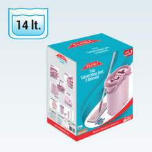 تحميل الصورة في عارض المعرض، Bucket &amp; Mop Cleaning Set - Bucket Set with 3 Compartments and Microfiber Mop
