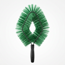 تحميل الصورة في عارض المعرض، Green bristle brush with black handle on a white background
