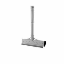 Load image into Gallery viewer, A squeegee with a wide soft rubber blade and a cleaning sponge, with a long durable plastic handle.
