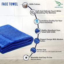 Load image into Gallery viewer, Cotton Face Towel - 100% Cotton - 50cm X 90cm - By Eagles Picks
