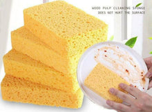 Load image into Gallery viewer, Eco-Friendly Cellulose Sponge - Non-Scratch, Strong Absorption - 11 cm×7 cm
