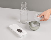 Load image into Gallery viewer, Ice Cube Tray with Lid -  Covered Ice Cube Tray with Removable Cover and silicon bottom
