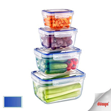 Load image into Gallery viewer, Food Storage Containers (Set of 4 - 550, 1000, 1800 &amp; 3000 ml.) - Sealed Rectangular Food Containers
