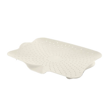 Load image into Gallery viewer, Cream flat colander with a corner outlet
