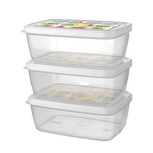 Load image into Gallery viewer, Food Storage Containers Set of 3 | 1200ml Each
