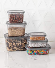 تحميل الصورة في عارض المعرض، Food Storage Containers Set with Plastic Lid (3 Pcs - 2,300 ml., 1,300 ml., 800 ml.)
