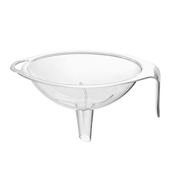 Plastic Funnel with Handle - Handled Funnel - Medium Size Funnel - Oval Shape 18.5 x 11.5 cm