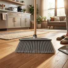 Load image into Gallery viewer, Stiff black and grey broom head without a handle
